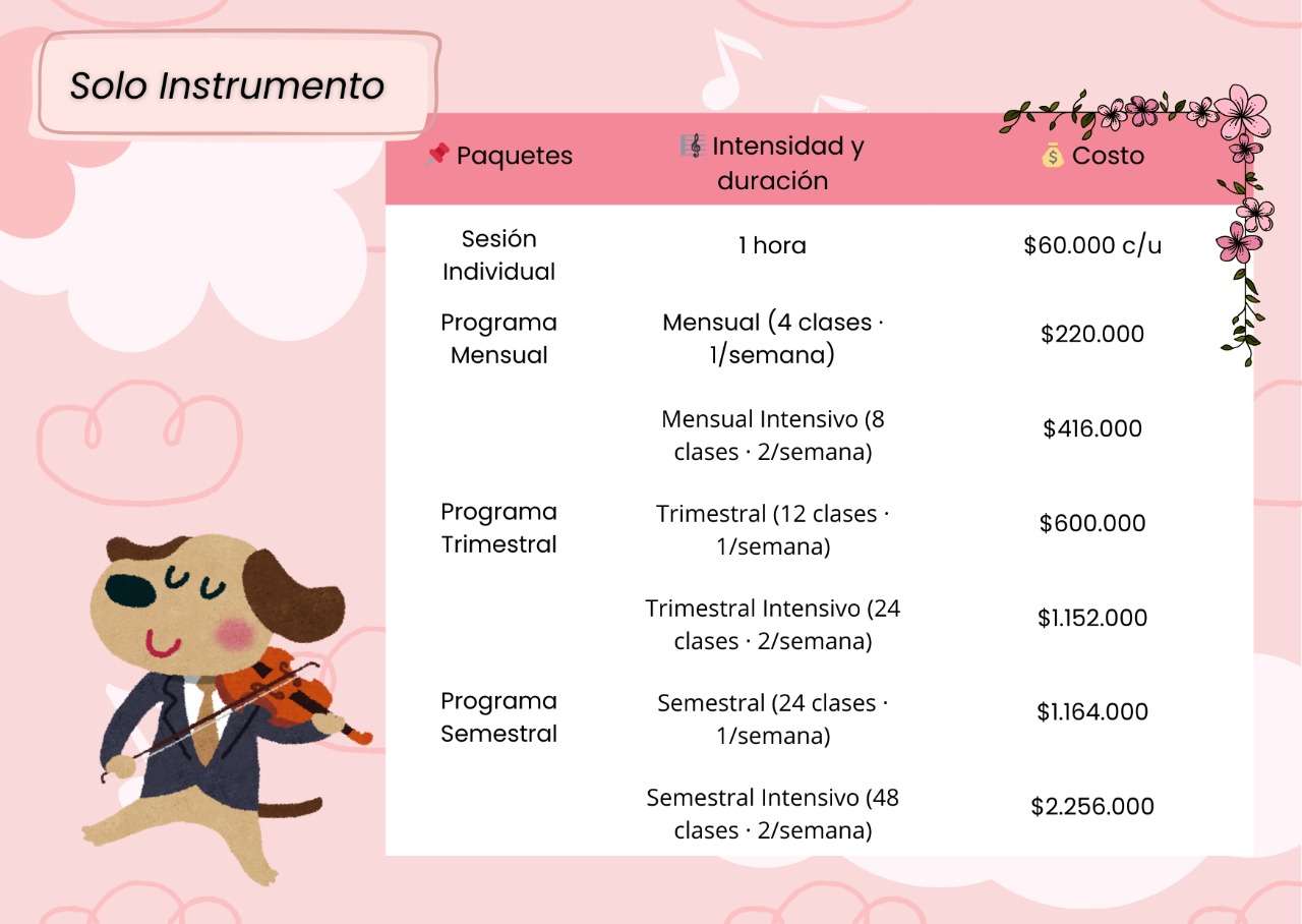 Paquetes Instrumentos