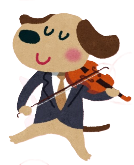 Perrito violinista